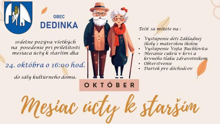 Posedenie pri príležitosti mesiaca úcty k starším